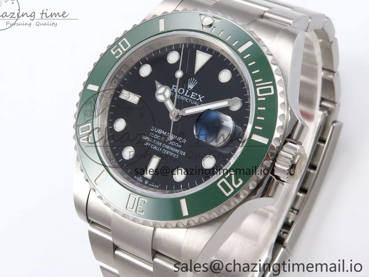 MiroTime 0113 Submariner 41mm 126610 LV Green Ceramic EWEF Best Edition on Bracelet SH Durable 1035